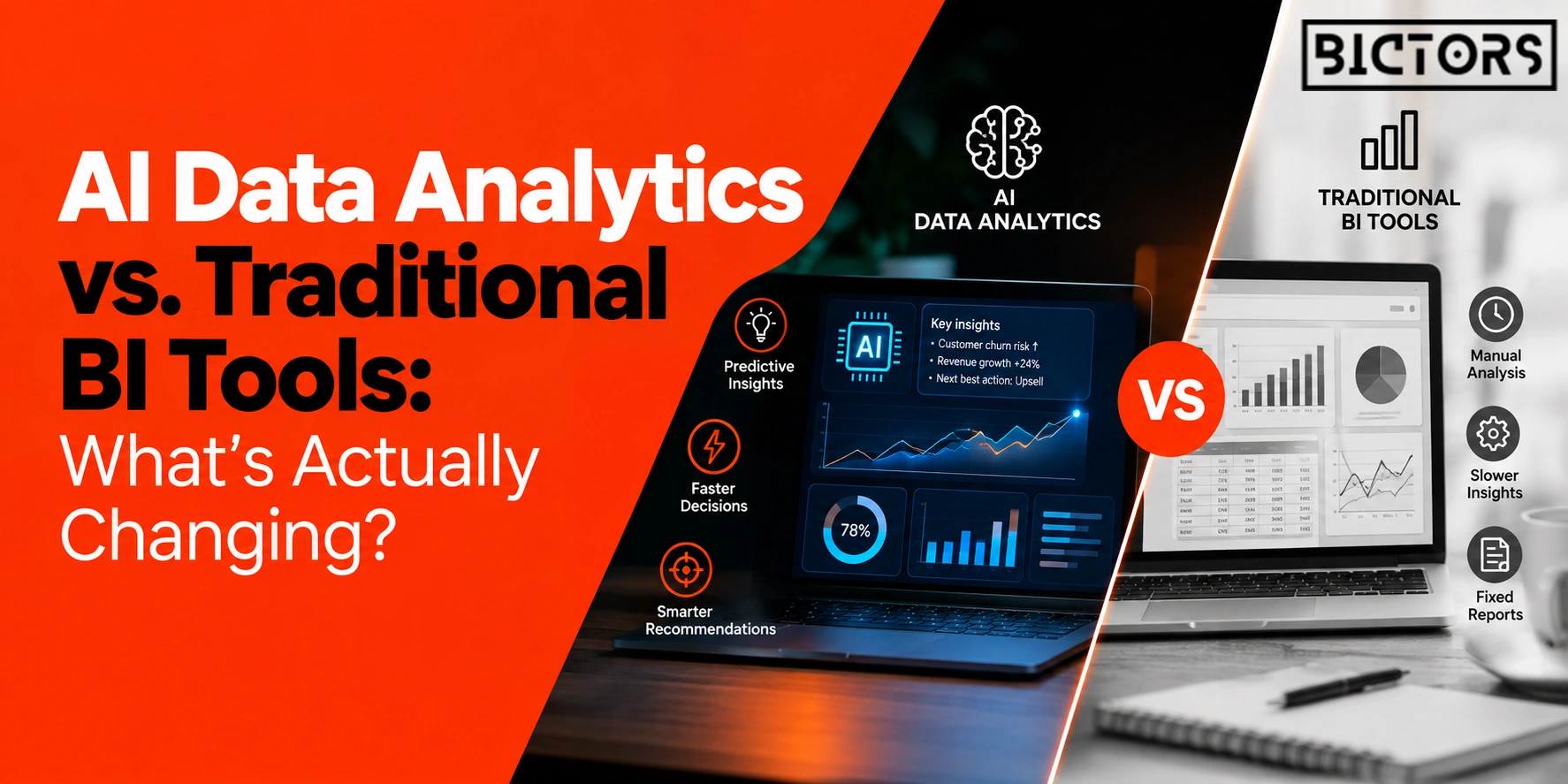 AI Data Analytics vs. Traditional BI Tools: What’s Actually Changing?